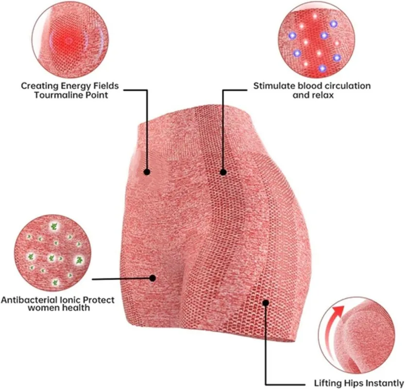 Ion Shaping Shorts Comfort Breathable Fabric Contains Tourmaline Fabric - Image 10