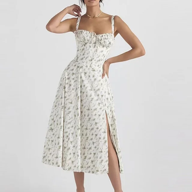 Print Bustier Sundress - Image 3