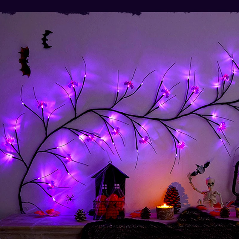 LED Vine Halloween Lights on Trees - Image 8