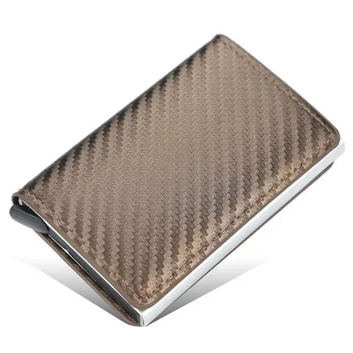 Vintage Brown Leather RFID Card Holder Wallet - Image 14
