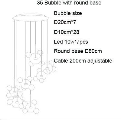Italian Design Bubbles Chandelier - Image 6
