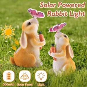 Lovely Solar Light Rabbit LED Lights Outdoor Decoration