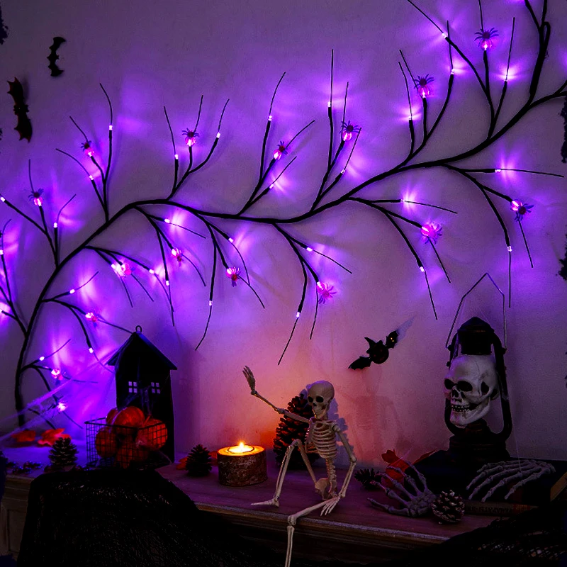 LED Vine Halloween Lights on Trees - Image 9