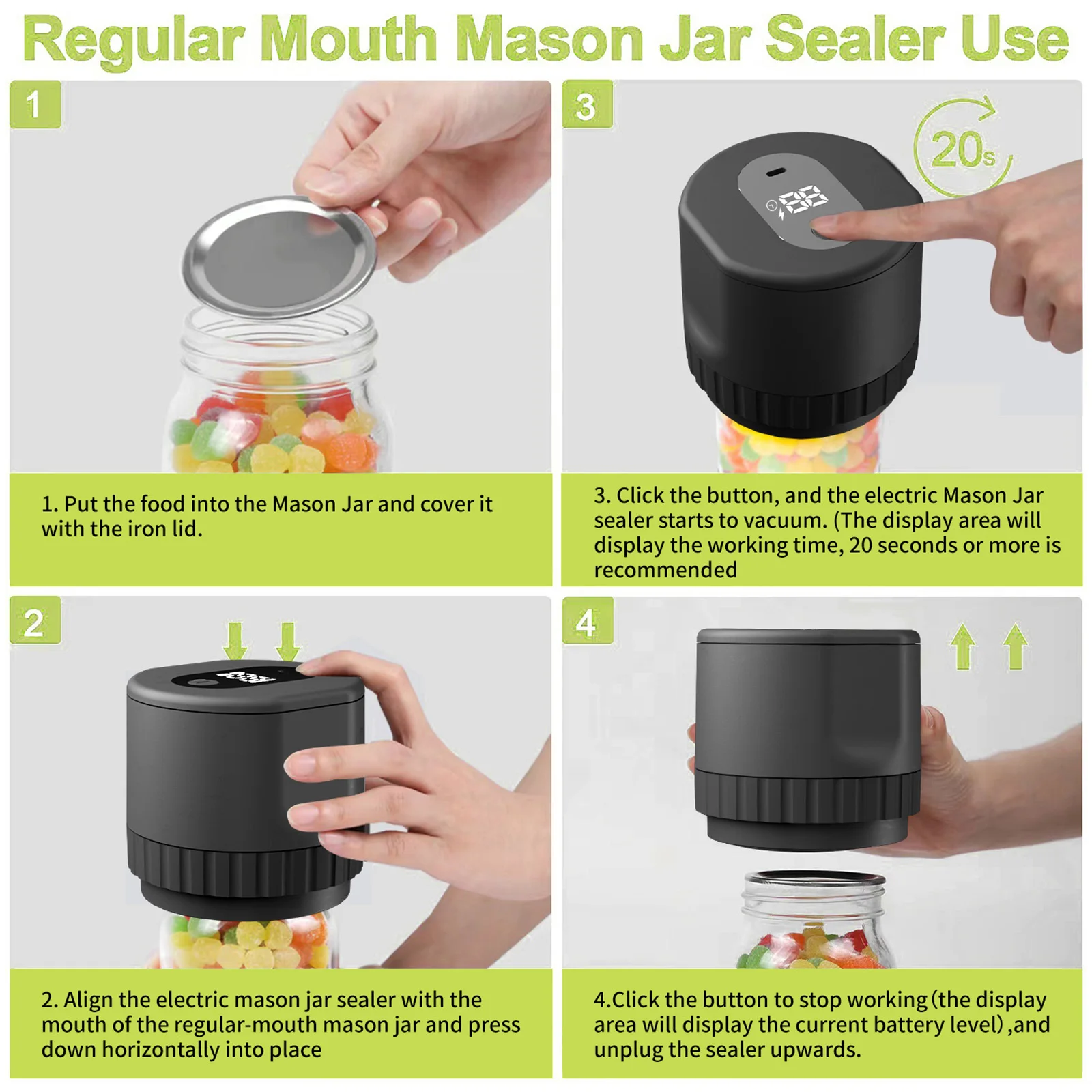 Mason Jar Vacuum Sealer - Image 5