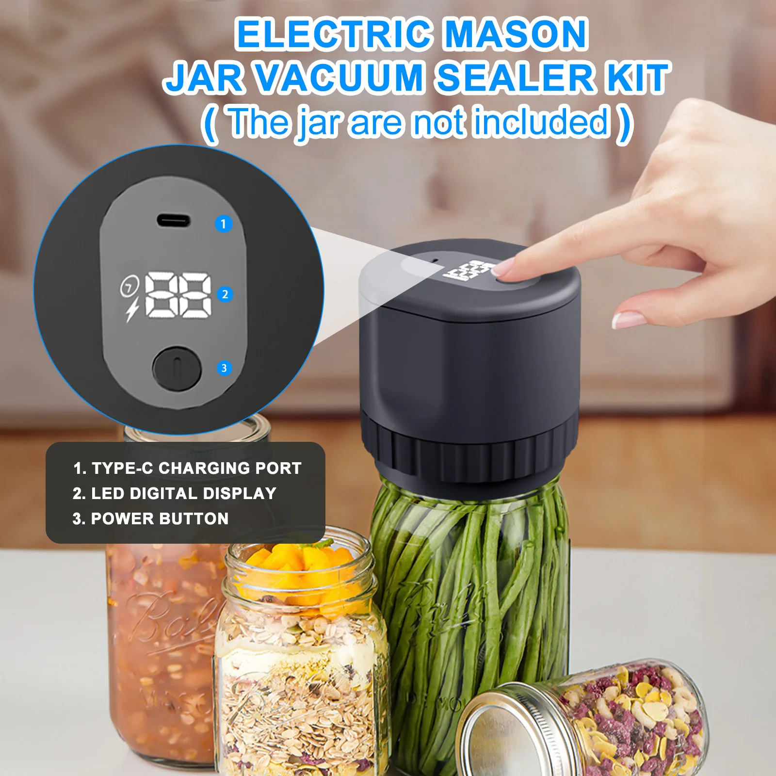 Mason Jar Vacuum Sealer - Image 4