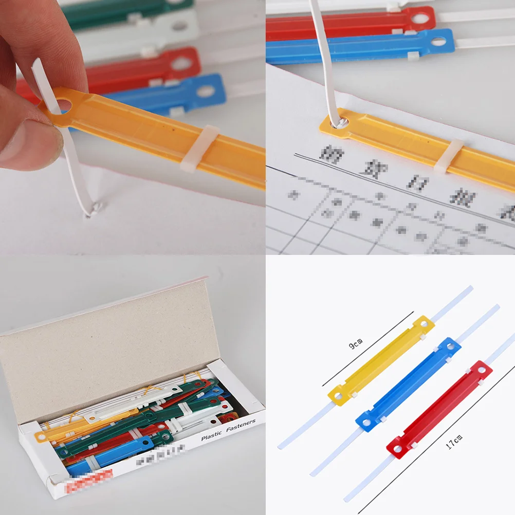 100 Pcs Plastic Binding Fasteners Box - Image 6
