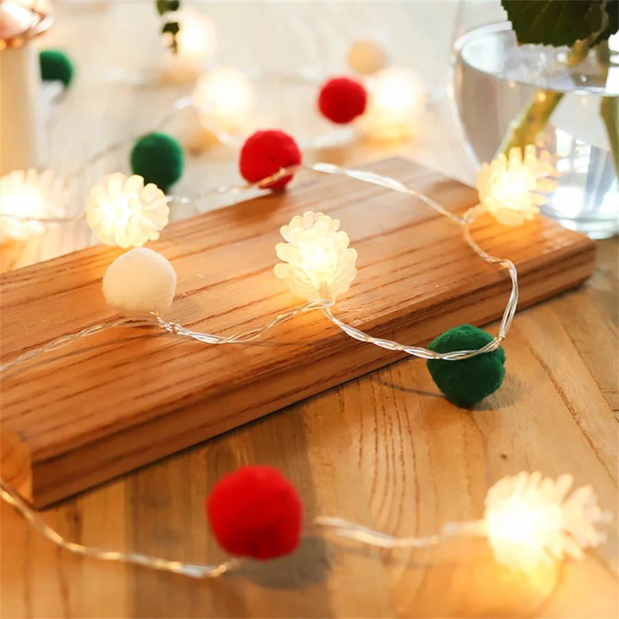 10/20LED Pinecone Christmas Vacation Light Ball - Image 5