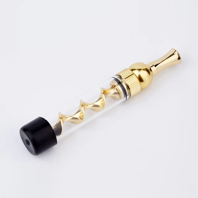 Portable Easy-To-Clean Twisted Glass Blunt Pipe - Image 4
