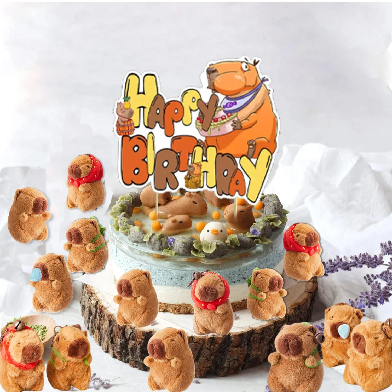 Capybara Plush Keychain Toy | Cute Stuffed Animal Keychain for Backpack & Gifts - Image 5