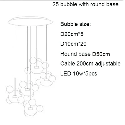 Italian Design Bubbles Chandelier - Image 9