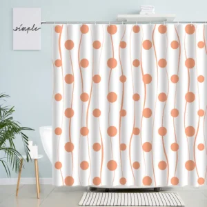 Creative Geometric Shower Curtains with Circles