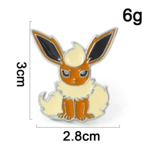 Pikachu & Sylveon Enamel Pins | Kawaii Pokémon Metal Brooch Collection