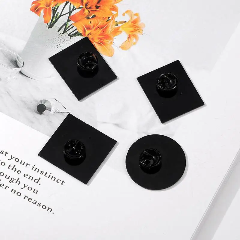 Cute Colorful Cartoon Black Cat Enamel Pin - Image 9