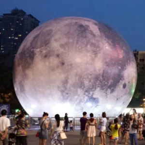 1.5 to 6m Inflatable Moon Ball With Led Lights