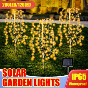 200 LED Solar Willow Tree