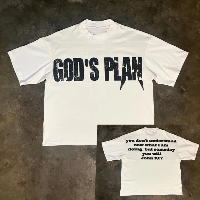 Gothic Letter God Tee | Harajuku Gothic Oversized Y2K Streetwear for Men - Image 3