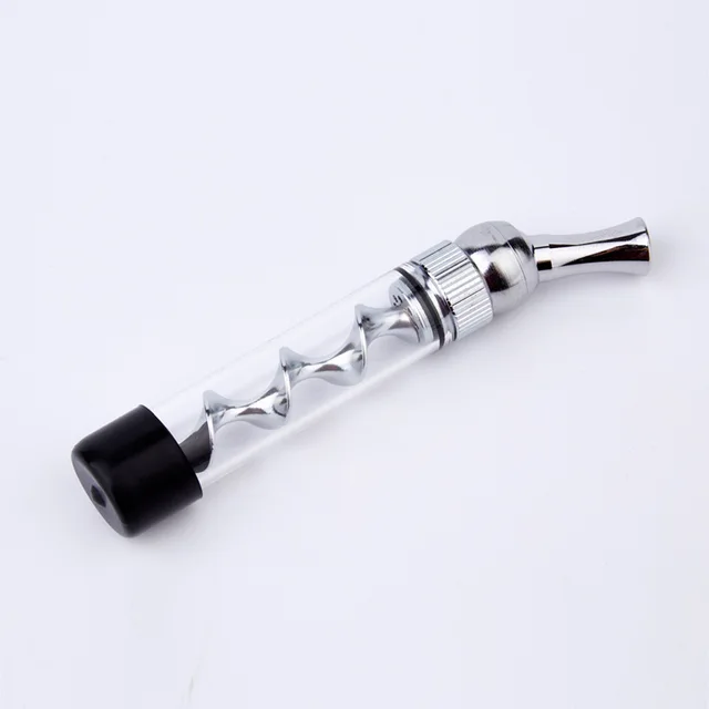 Portable Easy-To-Clean Twisted Glass Blunt Pipe - Image 3