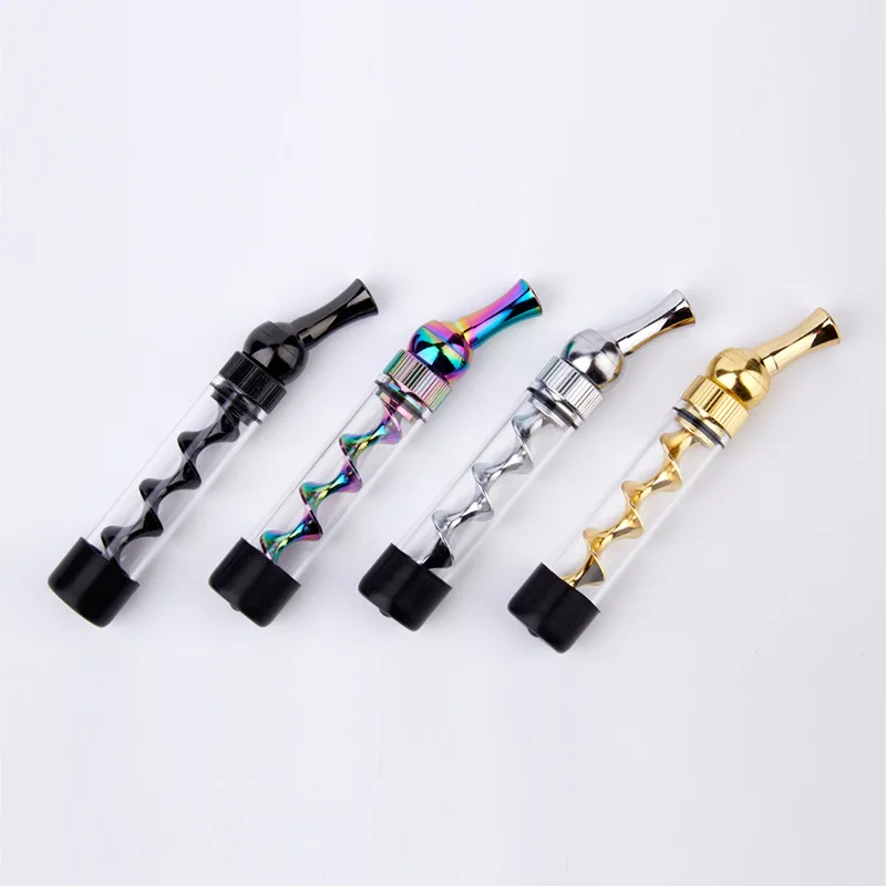 Portable Easy-To-Clean Twisted Glass Blunt Pipe - Image 10