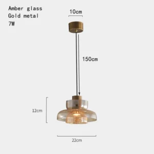 Holiday Bright Light Led Light Burst Glass Suspension Light