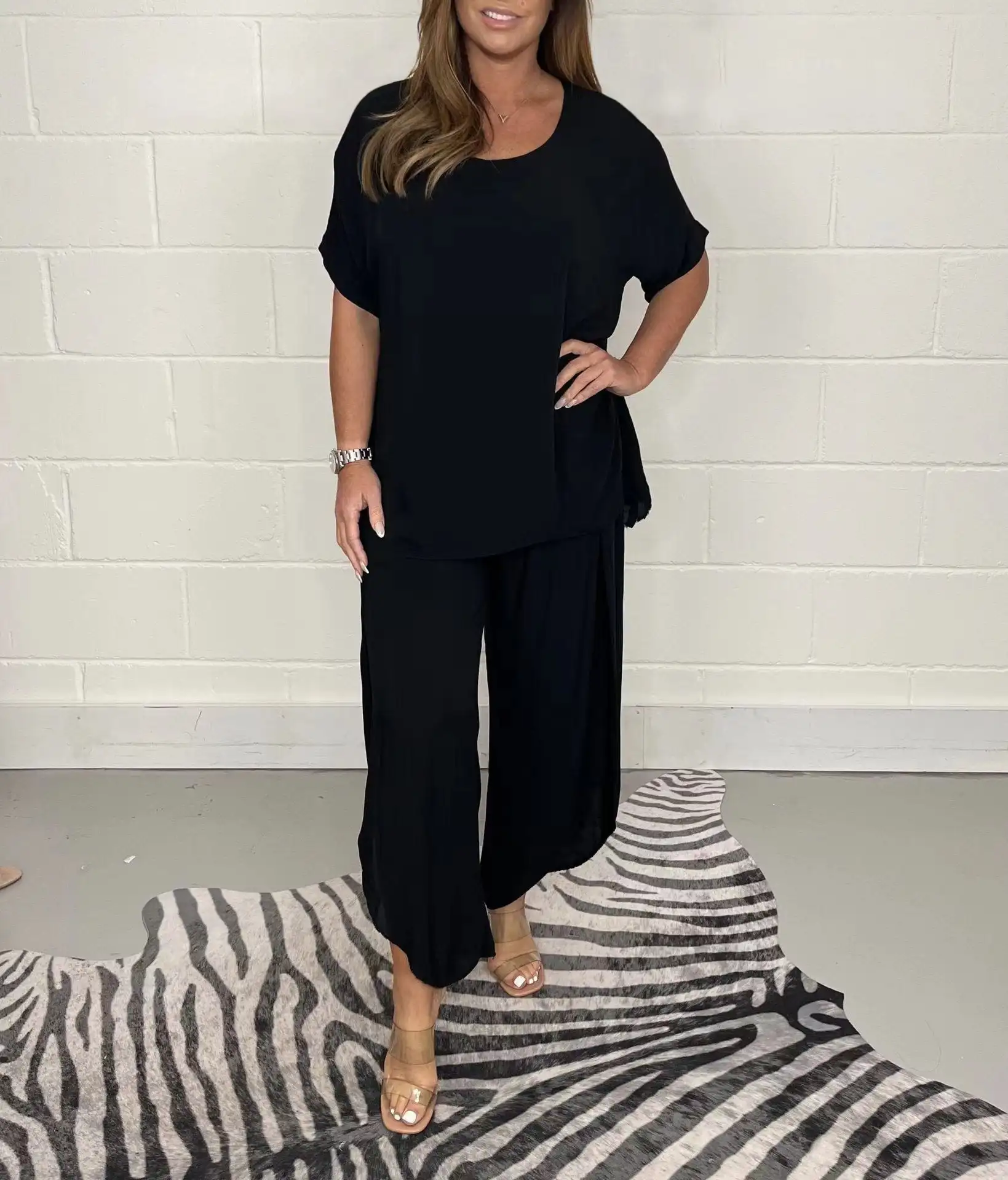 Floaty 2 Piece Sleeve Trouser Set - Image 15
