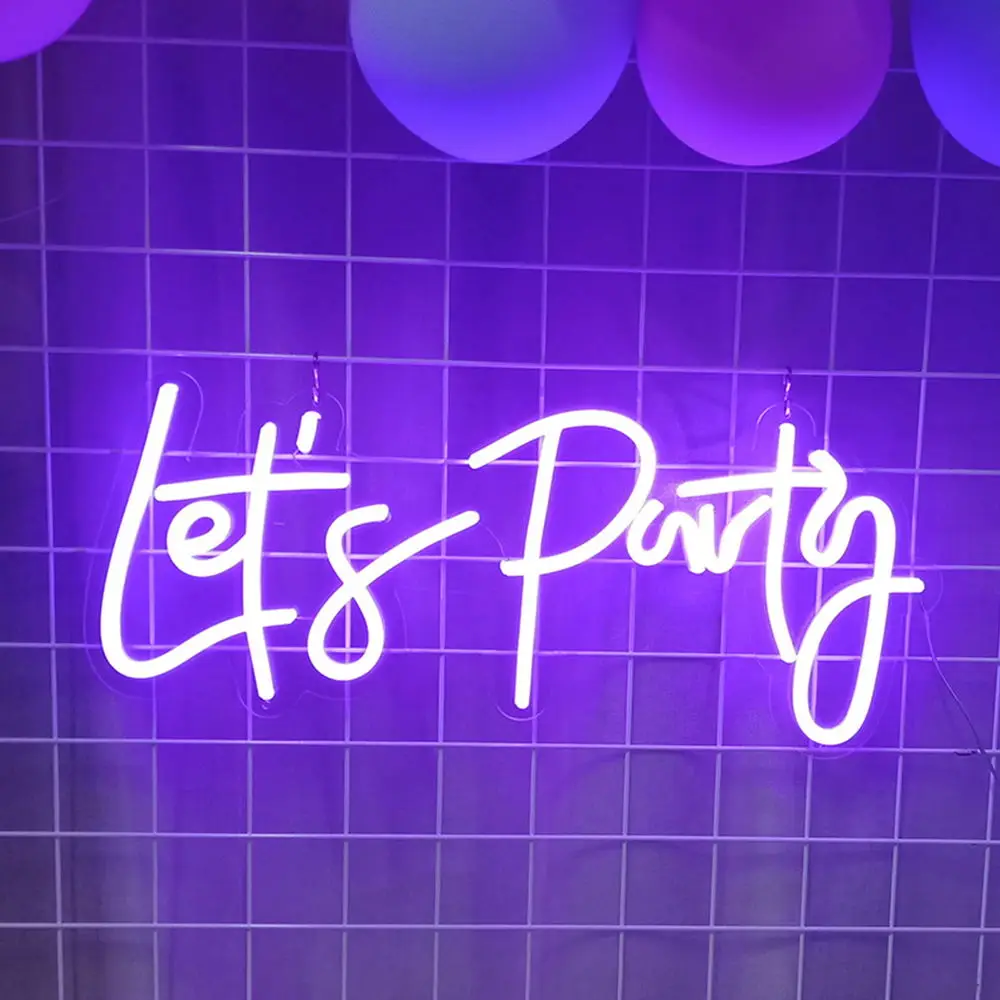 Let's Party Art Deco Neon LED Signs - Image 7