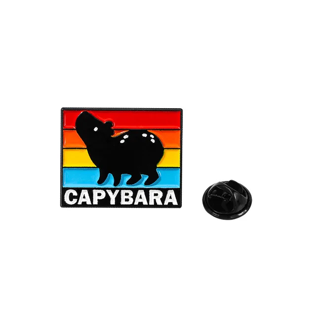 Cute Colorful Cartoon Black Cat Enamel Pin - Image 5