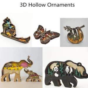 Wooden Animal Ornaments