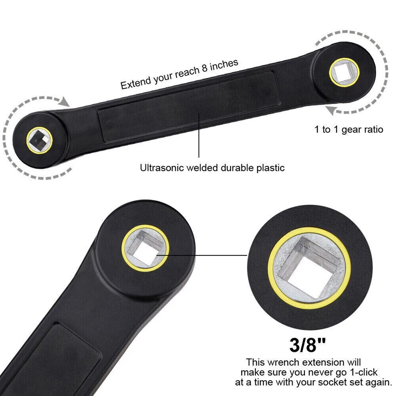 Torque Wrench Extension with 3/8'' & 1/4'' Adapter - Image 5