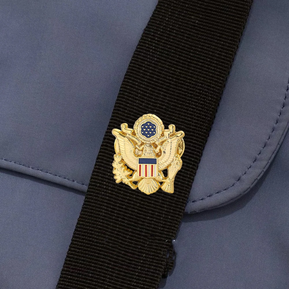 Stainless Steel USA American Eagle Lapel Pin - Image 5