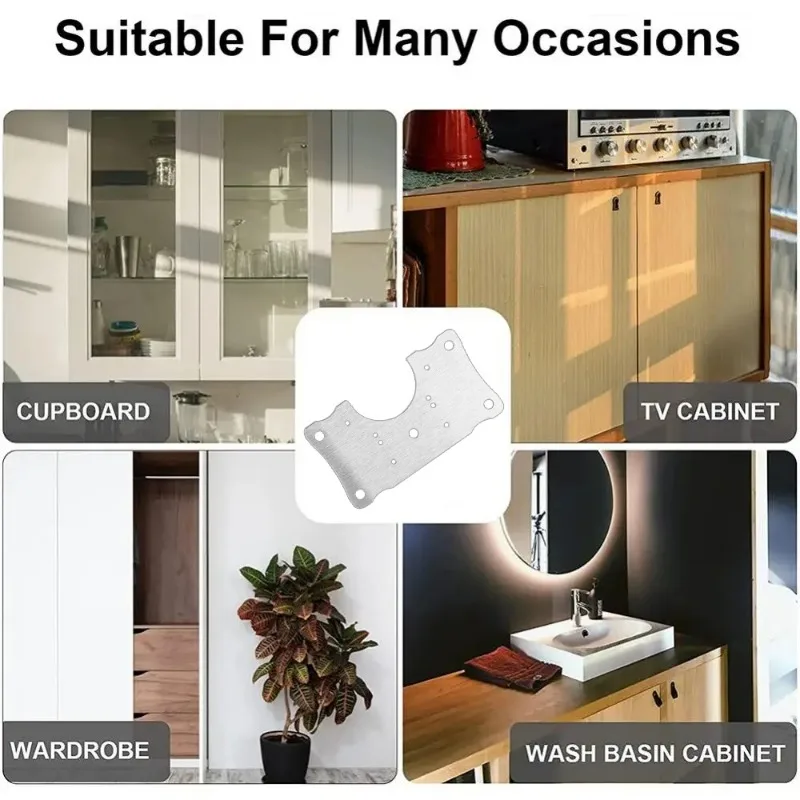 Stainless Steel Cabinet Hinge Repair Plate - Image 3