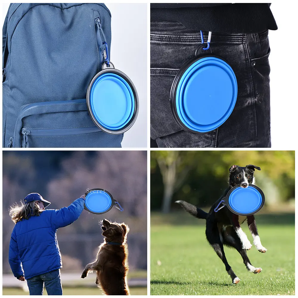 Silicone Dog Outdoor Water Bowl - Image 13