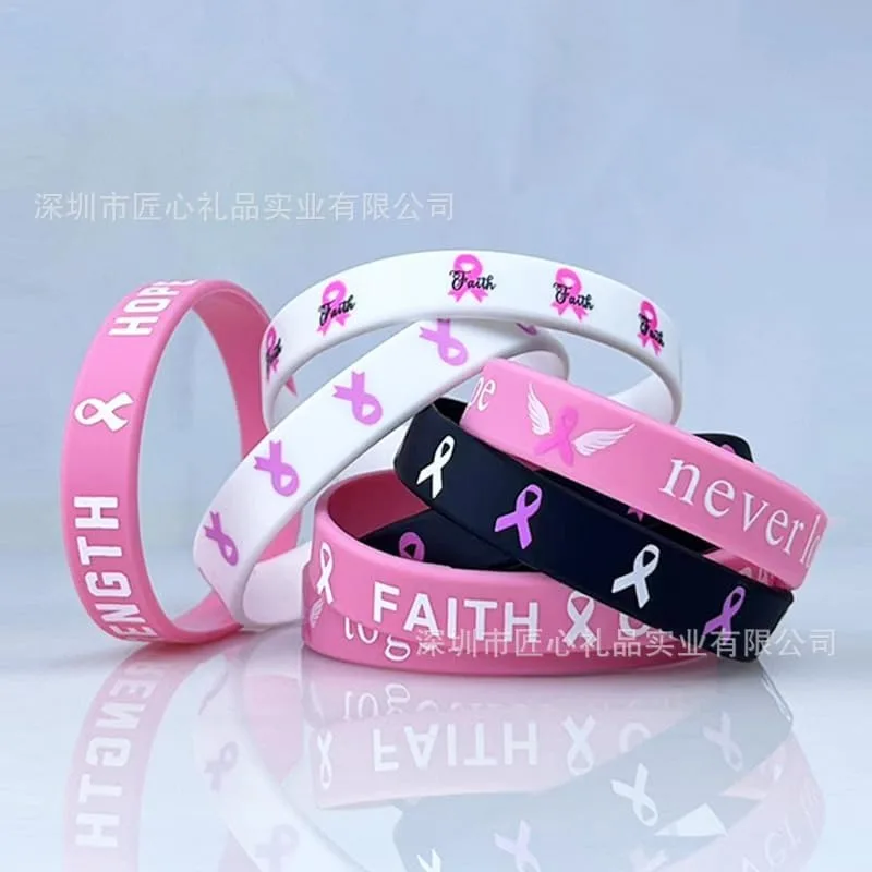 4 to 64pcs Breast Cancer Wristbands Unisex - Image 6
