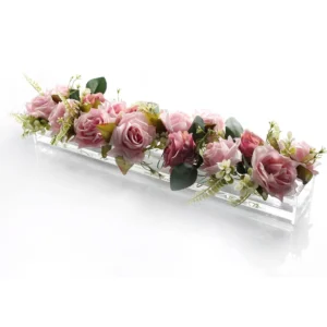 Rectangular Acrylic Floral Vase