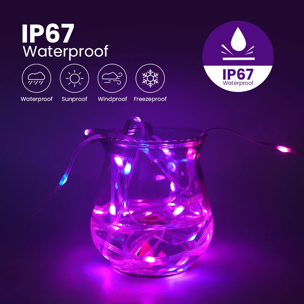 USB LED Christmas Tree Lights with Motion - Image 8