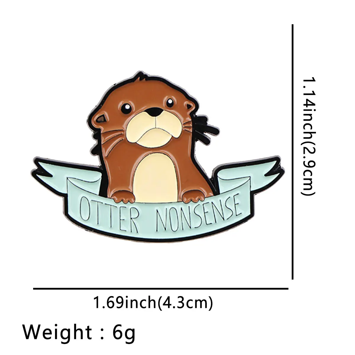 Funny Otter Pin for Women and Men - Image 3