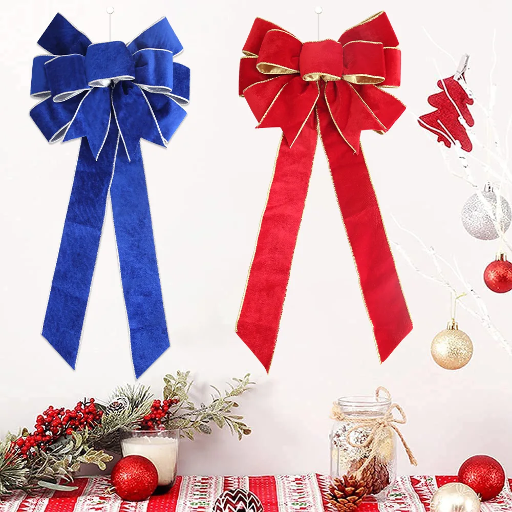 60cm Red Large Commercial Christmas Bows - Image 7
