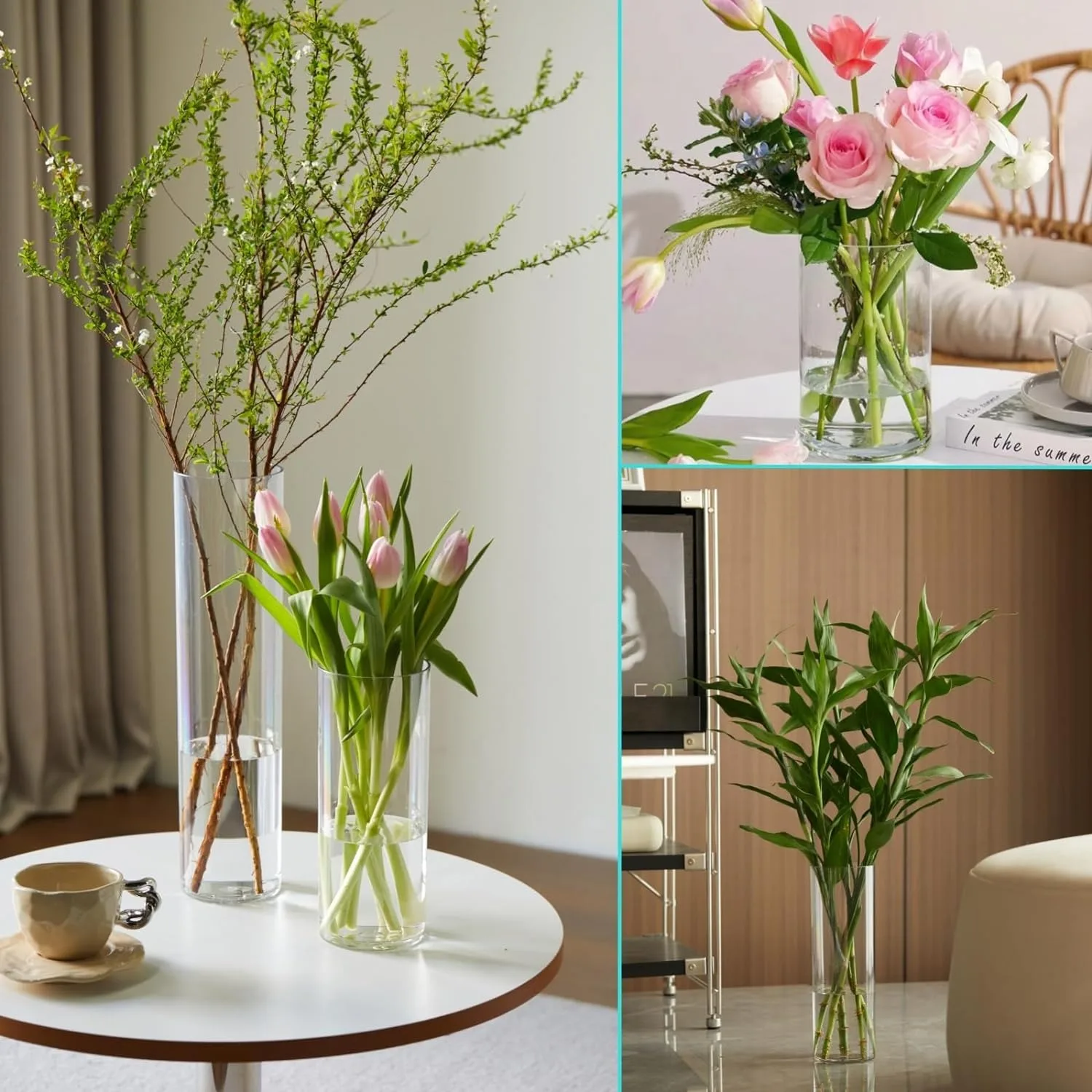 Clear Acrylic Flower Vase - Image 6