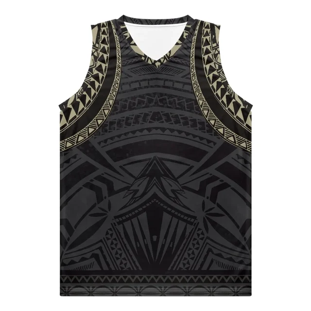 Polynesian Tribal Basketball Jerseys with Guam Designs - Image 10